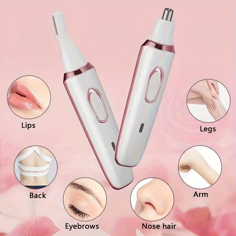 4 in 1 Electric Razor for Women Shaver Lady Shaver Body Hair Trimmer for Armpit Bikini Arm Leg Face Mustache Portable Painless image 6