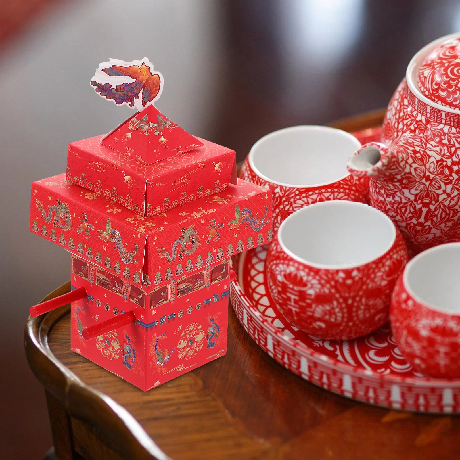 

25pcs Gift Boxes For Boxes Chinese Style Party Gifts Sedan Box Portable Large Capacity Safe Material