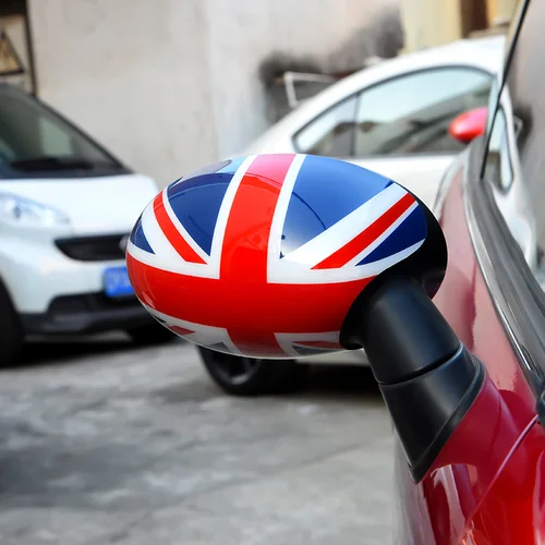 Imagen 2 del producto Cubierta de espejo lateral de puerta de coche, cubierta de espejo retrovisor, decoración de carcasa para MINI COOPER R55 R56 R57 R58 R59 R60 R61