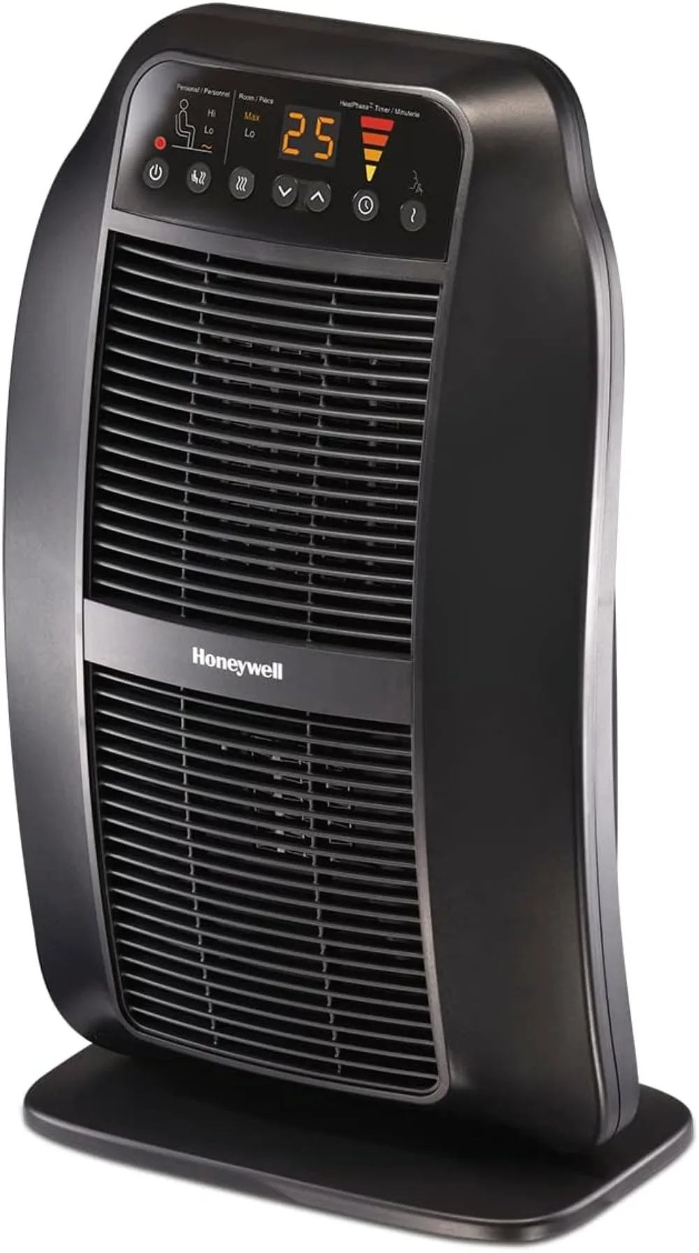 

Honeywell HeatGenius Ceramic Heater, Black – Easy to Use Space Heater with Multi-Directional Heating, Digital Controls