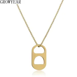 Big Thick Hang Slide Hollow Number 8 Pendant Necklace for Women Men Gold Silver Color O Chain Necklace Jewelry Gifts