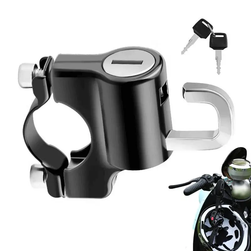 

Motorcycle Hat Lock Hat Security Lock Anti-Theft Heavy Duty Universal Handlebar Lock For Safety Hats Motorbike Hat Lock