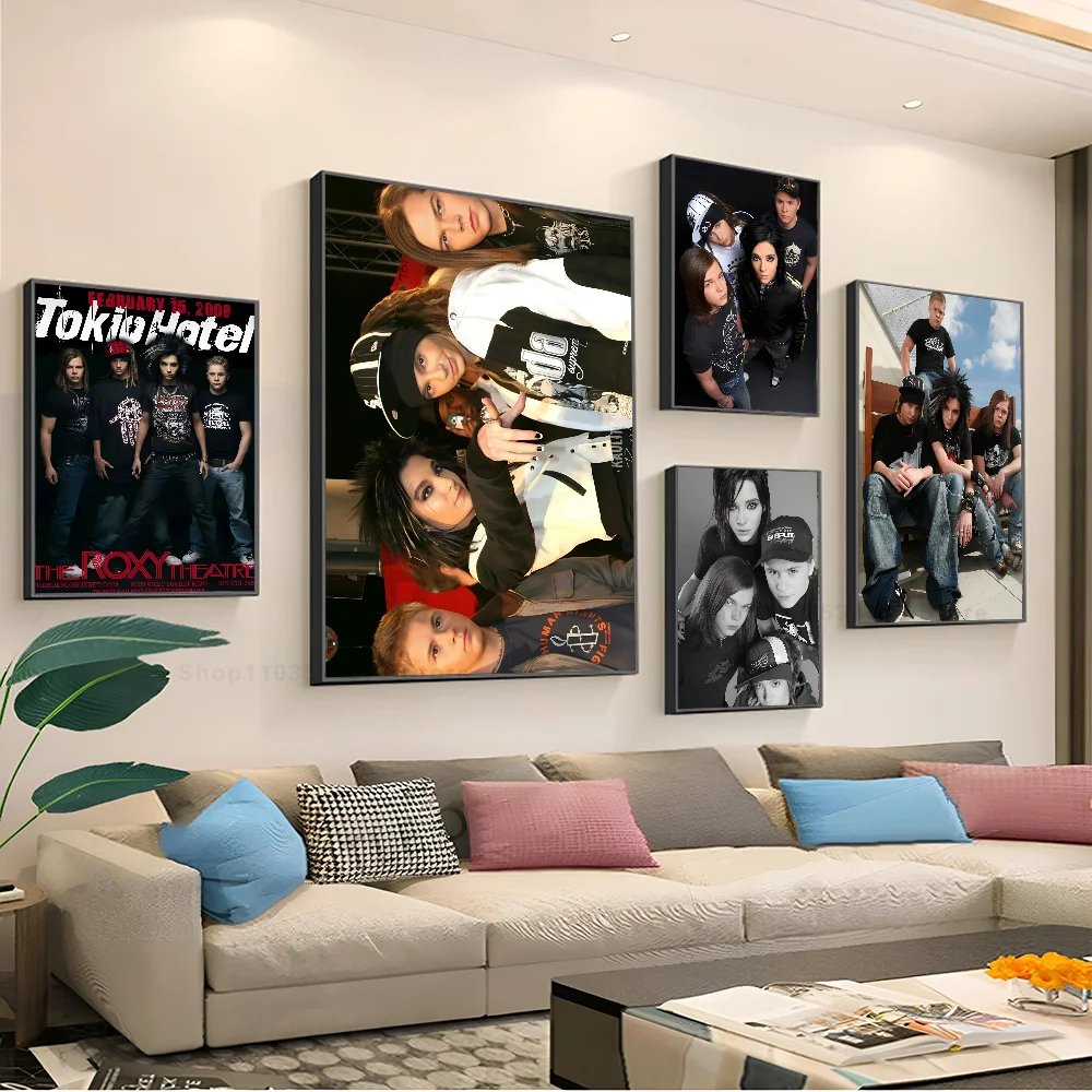 T-Tokio H-Hotel Band Poster Paper Print Home Living Room Bedroom Entrance Bar Restaurant Cafe Art Painting Decoration