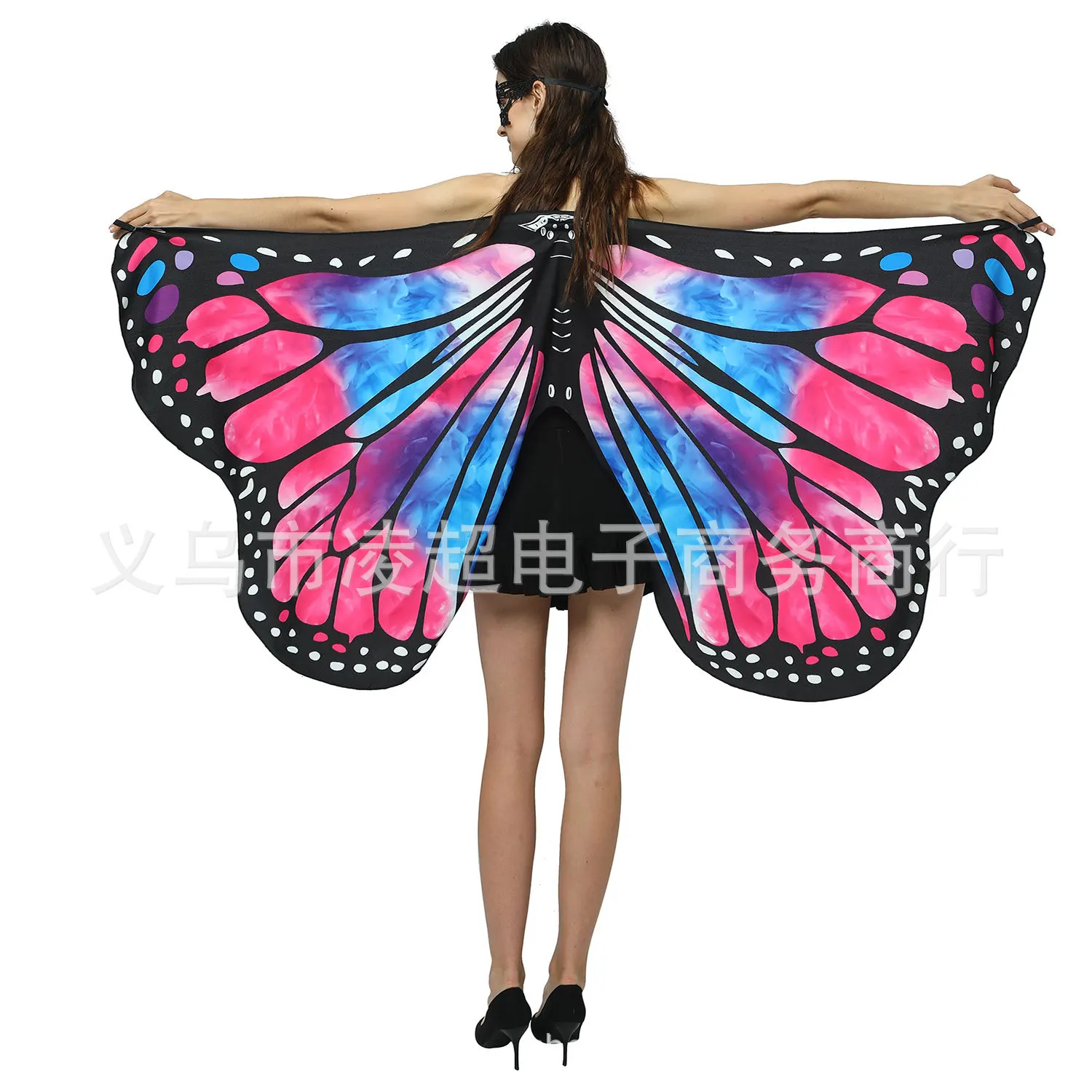 

Small Butterfly Shawl Decorative Cape European and American Printed Butterfly Wings Cosplay Clothing Stage Performance Clothing