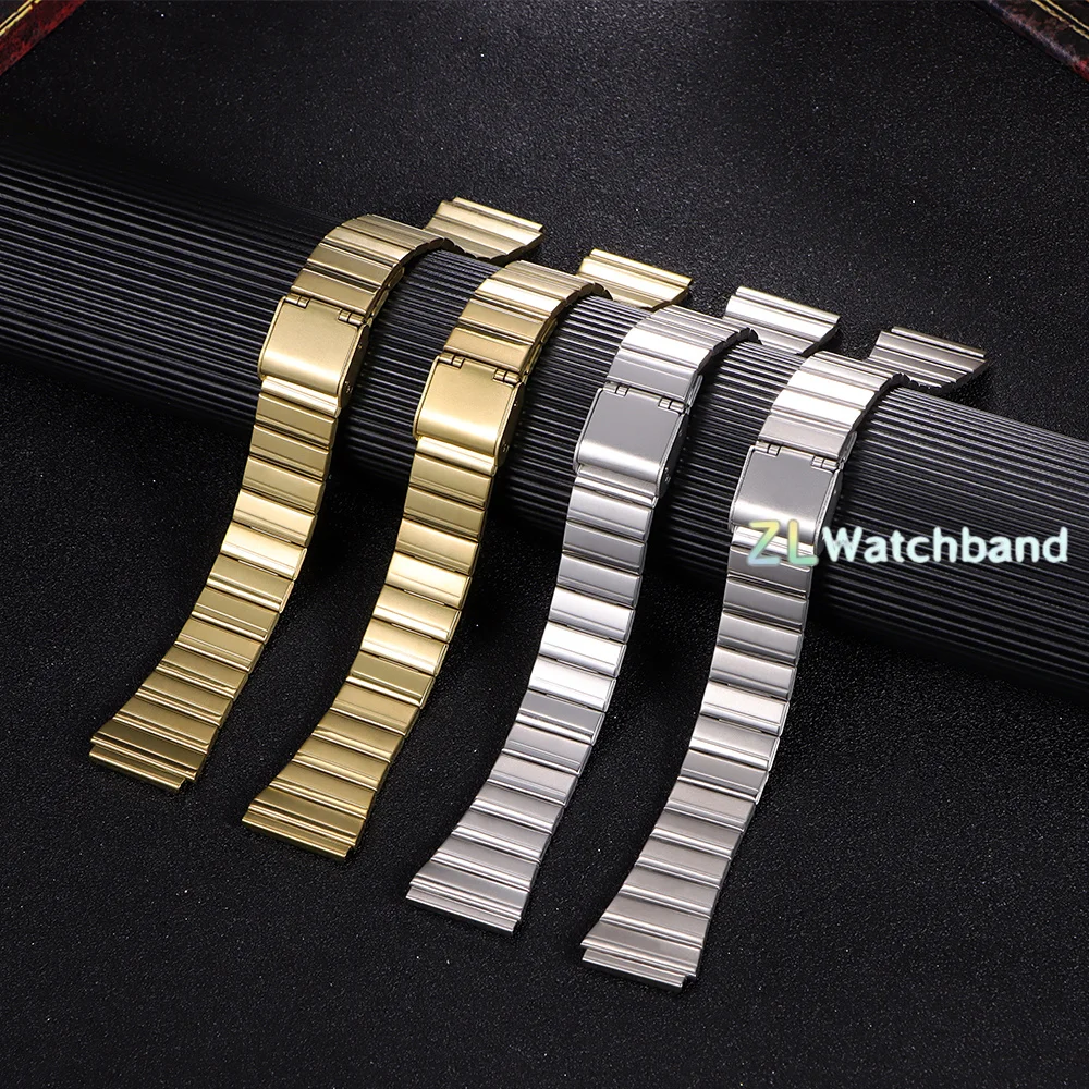 18mm 20mm Stainless Steel Strap for Casio Metal Watchband for SGW400 F84 F105/108/A158W/168 AE1200/1300 Men Women Bracelet Belt