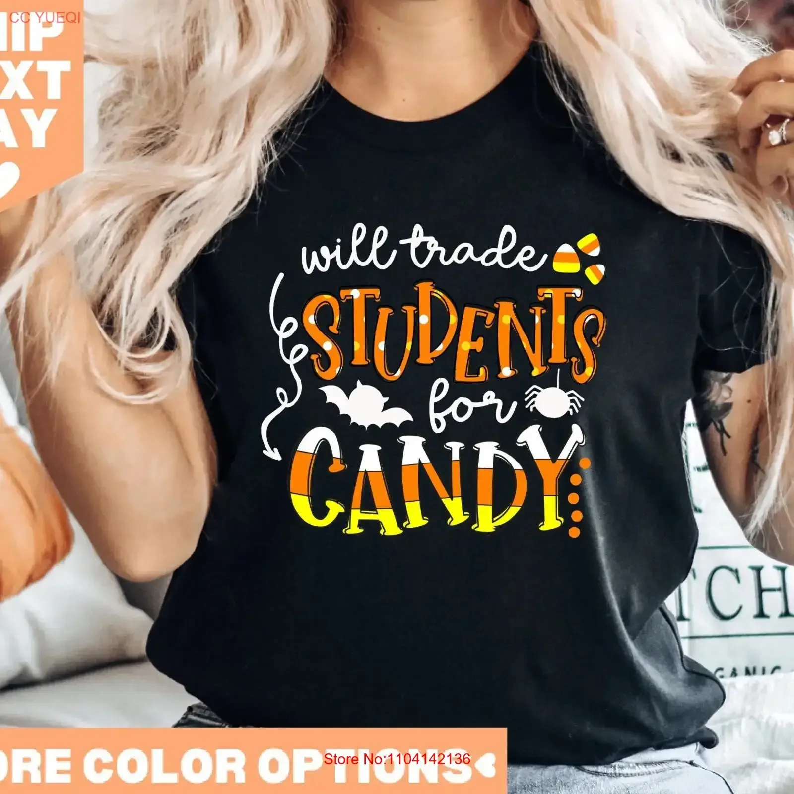 سوف تجارة الأخ والأخت للحلوى تي شيرت الهالوين مضحك الأسرة خمر غسلها أعلى للارتداء اليومي تنوعا امتدت