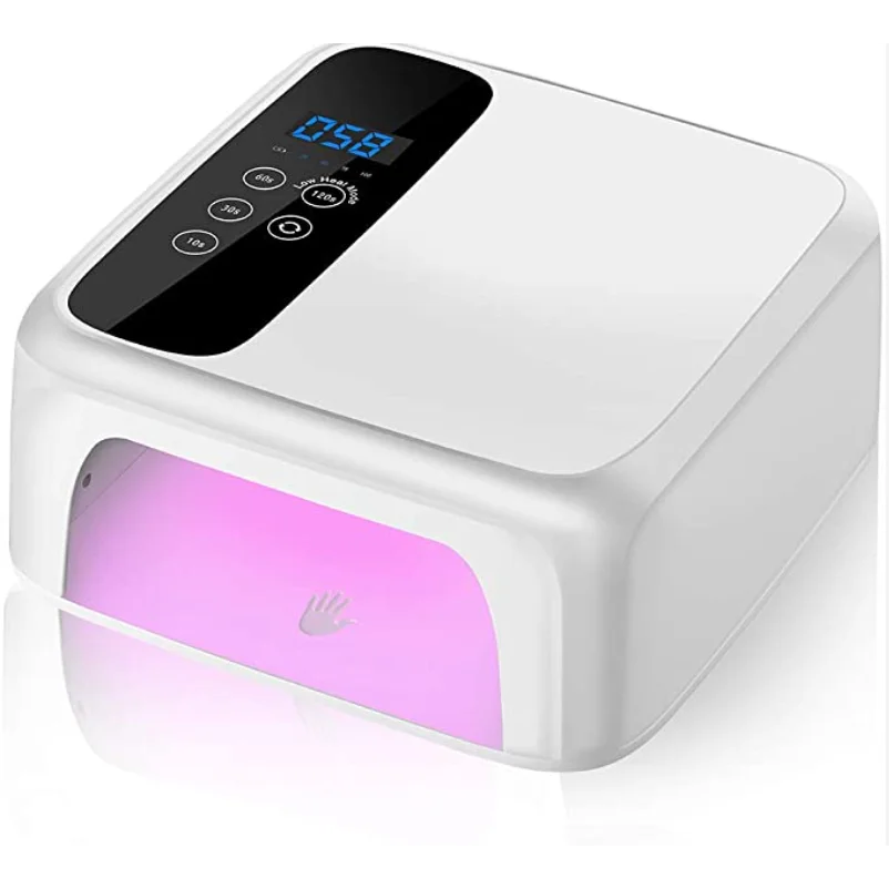 72W Rechargeable UV LED lampe à ongles Gel vernis soleil UV LED lumière des ongles Portable écran tactile LCD sèche-ongles