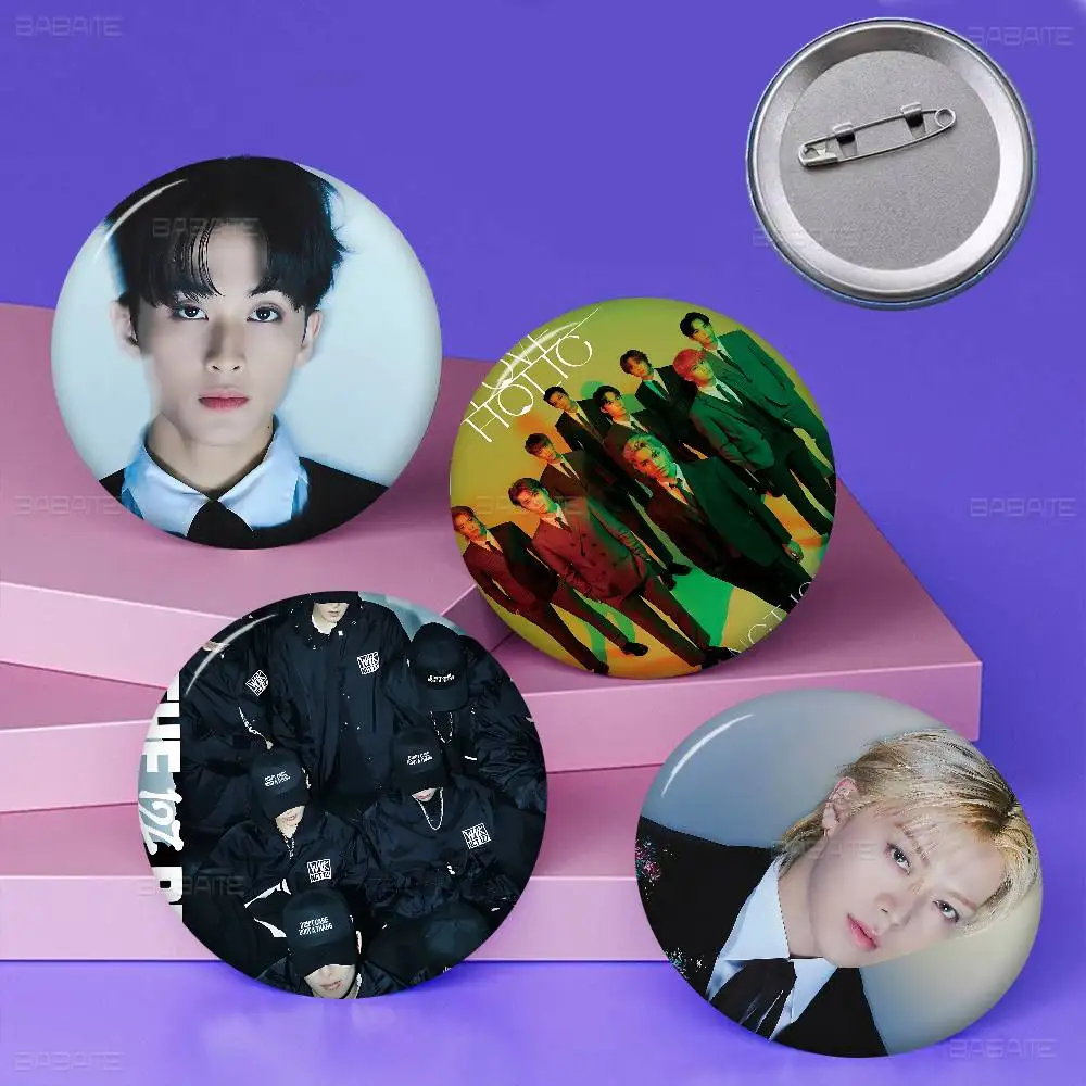 NCT127 band fashionable N-NCT 127 Soft Button Pin Bright Printed Icon Gift For Friends Badge Collar Brooch Lapel Pin Metal