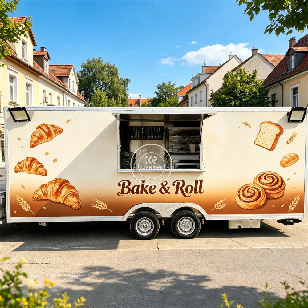 

Mobile Coffee Trailer Catering Trailer Custom Mobile Burger Donut Popcorn Ice Cream Cart Food Truck With Full Kitchen