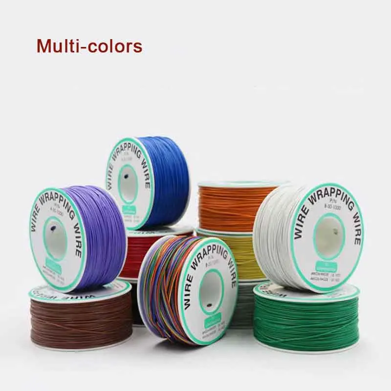 30awg Circuit Board Wrapping OK Wires Single Core PCB Jumper Aviation Electronic Welding Connection Flying Electric Copper Cable