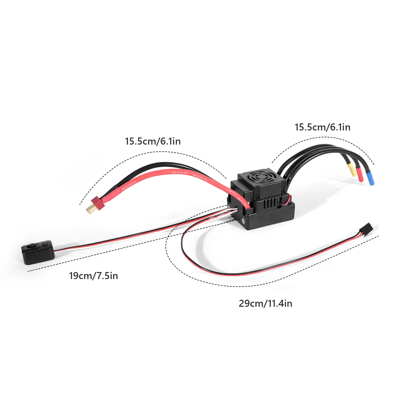 Upgrade Sensorless 80A 120A S-80A S-120A Brushless ESC Electric Speed Controller w/ 5.8V / 3A BEC for 1/8 1:8 RC Car Truck Parts