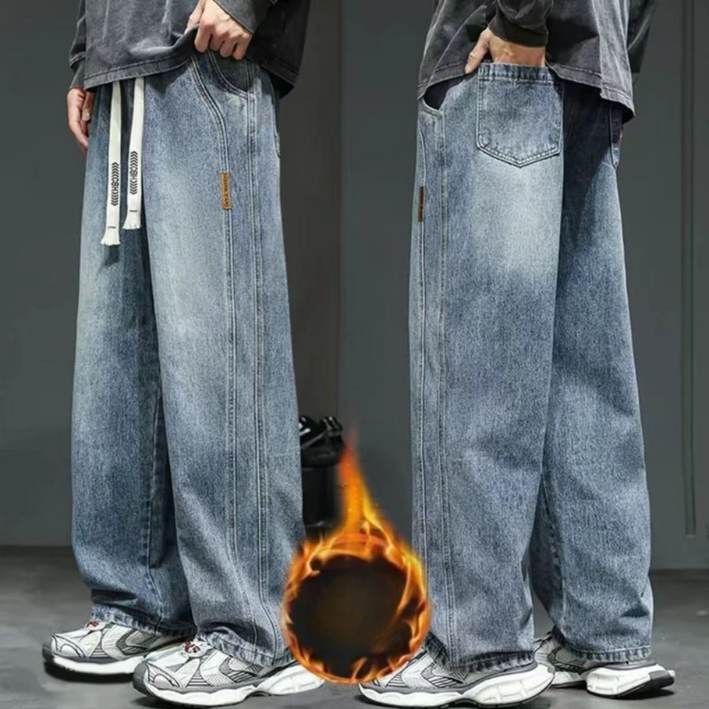 

Зимние джинсы для мальчиков: утепленные, свободные, прямые, широкие штанины, повседневные, с эффектом потертости, на застежке, классические, теплые