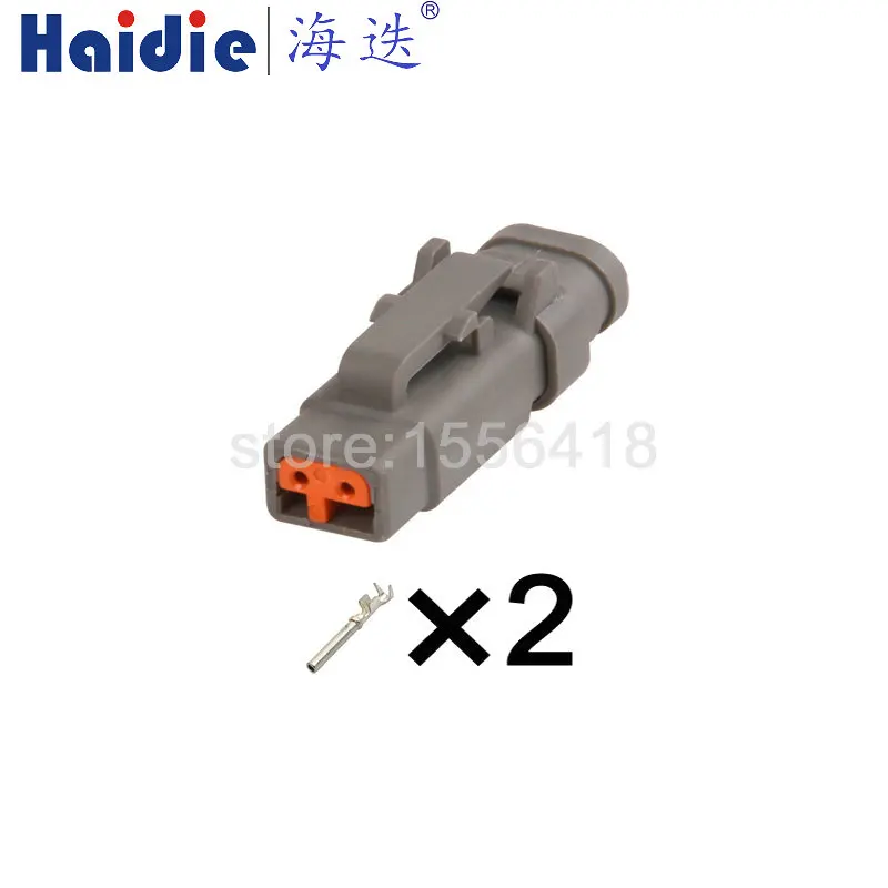 

2Pin DTM06-2S-E007 Waterproof Connector DTM04-2P-E007 With Tail Cover Male And Female Cable Plug