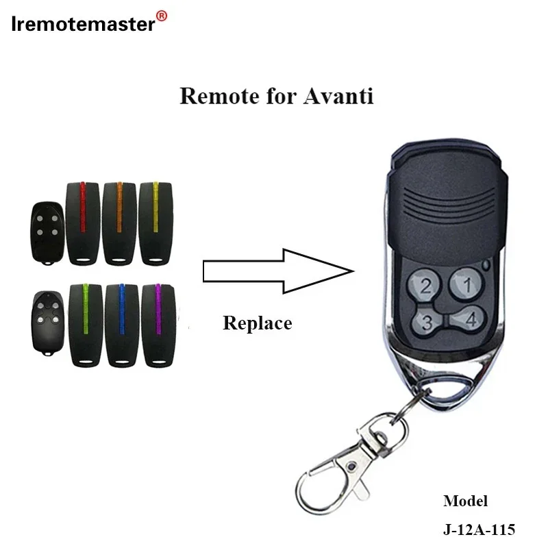 

For Avanti/Superlift TX4 Compatible with 433.92MHz Garage Door Remote Control Rolling Code Gate Openers Controller