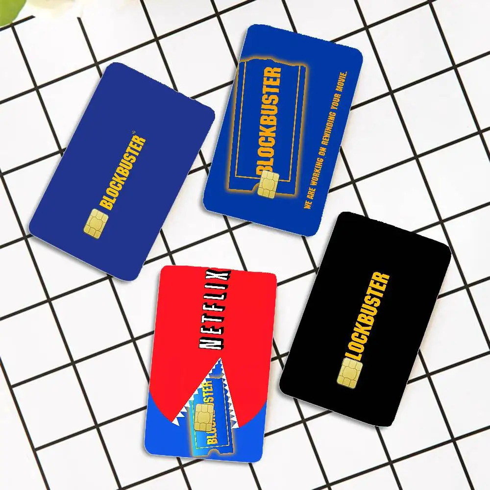 B-BlockbusterS Game Anime Sticker Film Skin Cover Case for Small Large No Chip Debit Credit Card Front Side