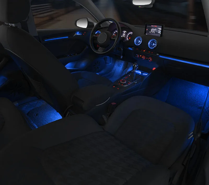 Car Door Decorative Lamp For Audi A3 S3 RS3 8V 8Y 2013-2020 64 Colours Interior Ambient Light LED Air Vent Dashboard mmi control