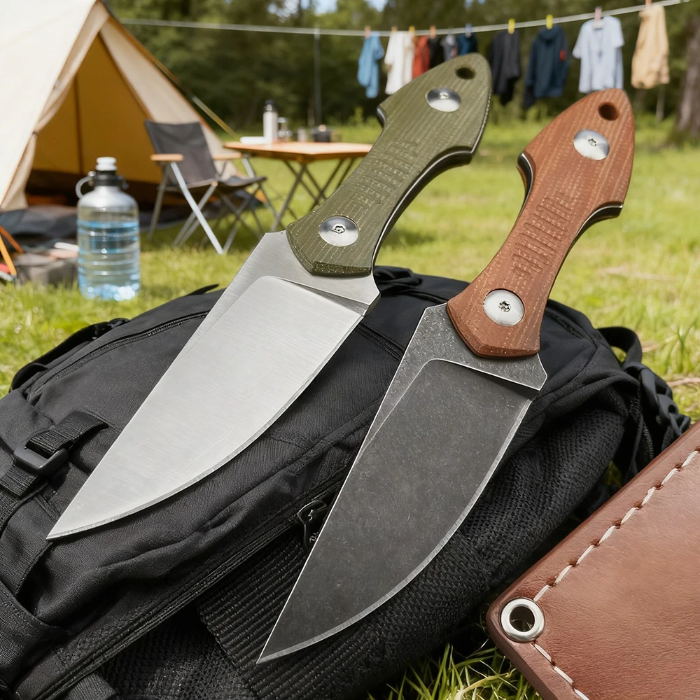 

Нож D2 Blade: Прочный EDC-инструмент для охоты и туризма, прямой нож с высокой твердостью, портативный, для активного отдыха, кемпинга, рыбалки, с рукоятью G10, для спасательных работ