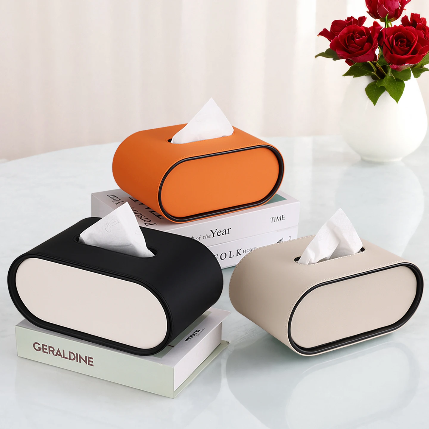

Tissue box, living room, high-end new coffee table, desktop remote control, storage, pumping carton