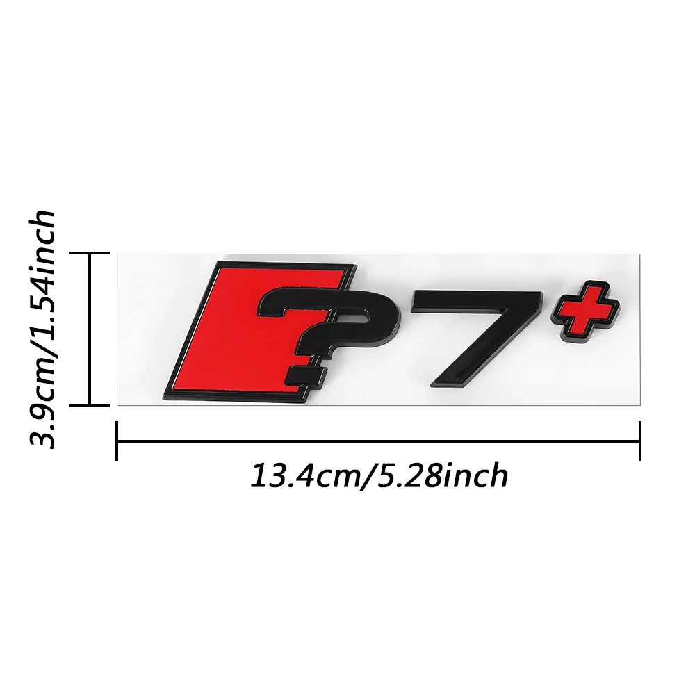 Auto-Karosserie Heckklappen-Emblem aus Aluminiumlegierung, Aufkleber-Dekor-Zubehör für Audi RS A3 A4 A5 A6 A7 A8, Auto-Styling-Abzeichen – Detail 4