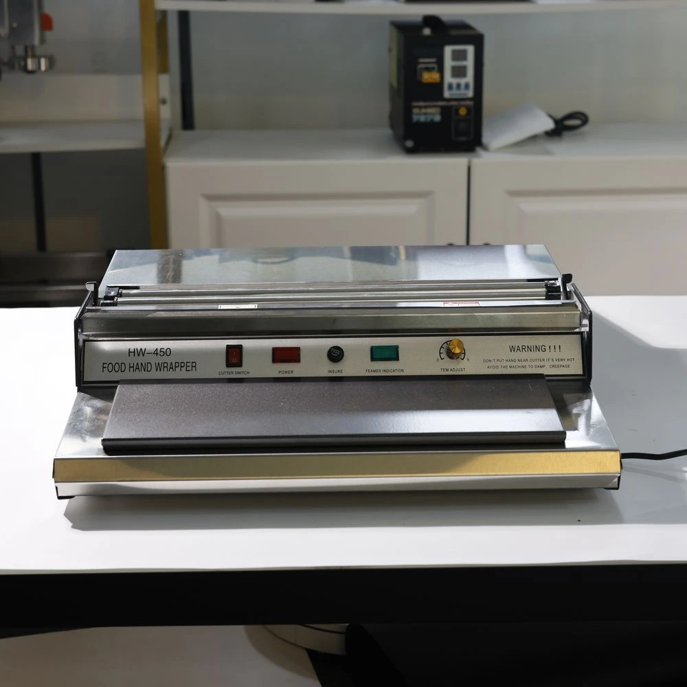 

HW-450 Packaging Machine 450MM Household Food Preservation Fresh Fruit Vegetable Film Packaging Seal Machine Cling Cutter