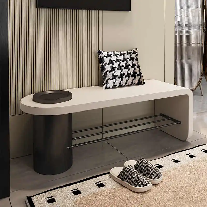 Entrance Shoe rack stool hallway shoe changing stool Storage bench luxury bedroom bed end bench sofa footrest  home furniture