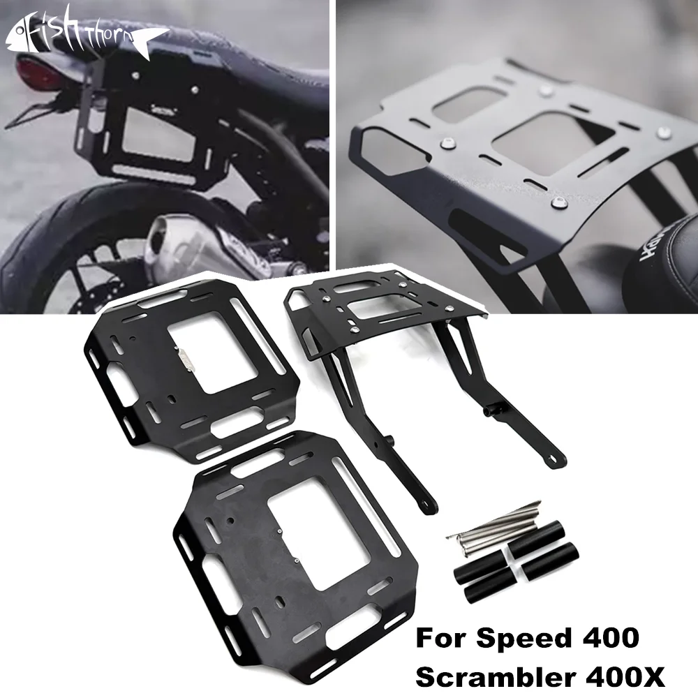 Motorcycle Rear Rack Luggage Carrier For Triumph Speed 400 Scrambler 400X Scrambler 400 X 2024-2025 Rear Carrier