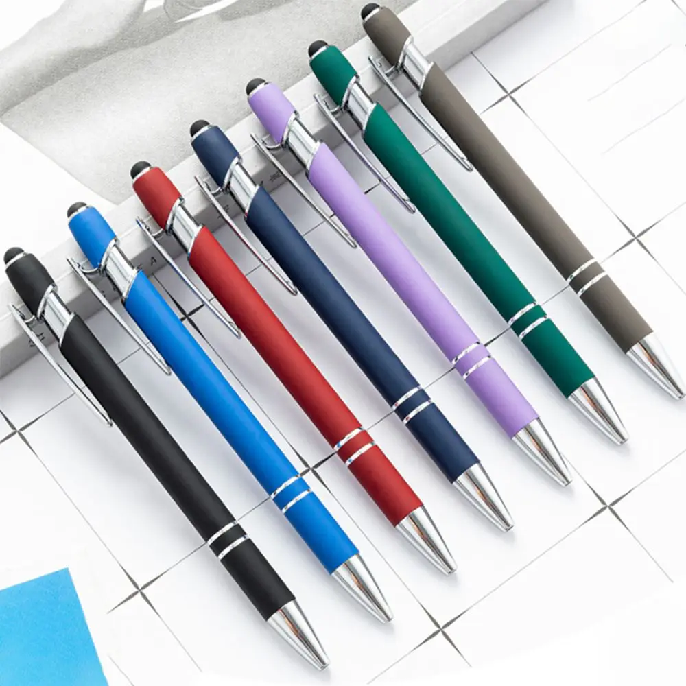 Matte Ballpoint Pen Creative Stylus Touch Pen Writing Ballpen Stationery Office School Supplies