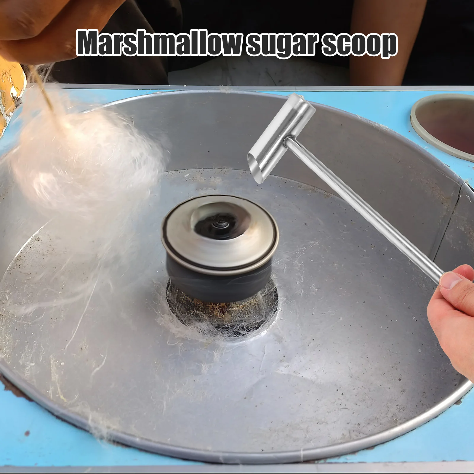 

Marshmallow Scoop Stainless Steel Strong Marshmallow Sugar Spoon Candy Machine Part Reusable Food Scoop Spoon Candy Supply