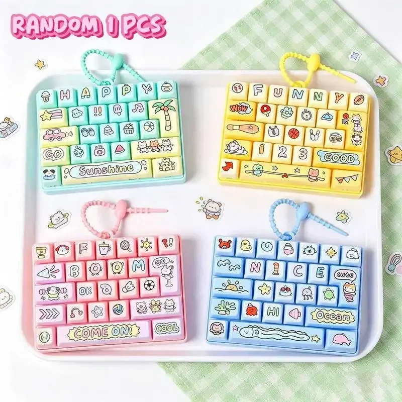 Happy and Constant Stress Relief 26 Keyboard Toy Keychain Stress Relief Fun Small Gift Bag Pendant Gift