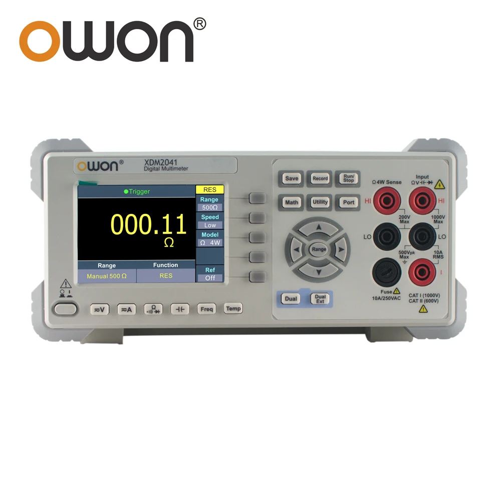 

OWON XDM2041 4 1/2 Digits Digital Multimeter,True RMS,55000 Counts,DC AC Voltage Current Frequency Resistance Temperature Test