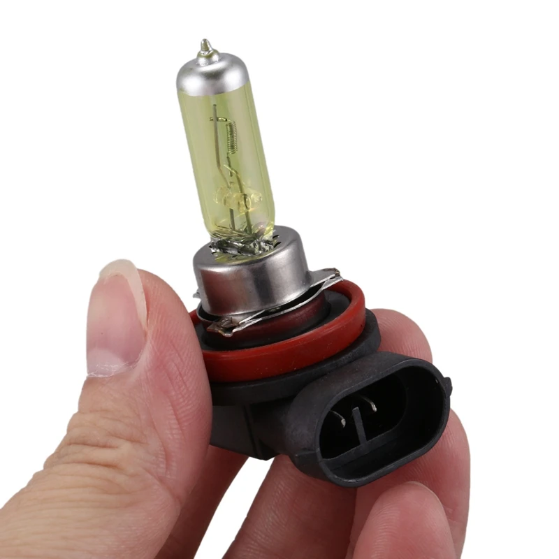 4 Pcs Dc 12V 55W H11 3000K Super Yellow Car Foglight Light Bulb Lamp image 3