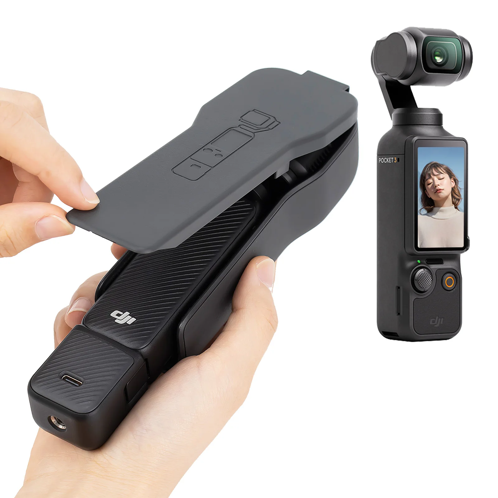 

Flip Cover for DJI Osmo Pocket 3 Protective Cover Camera Lens Protector with Three Filter Slots