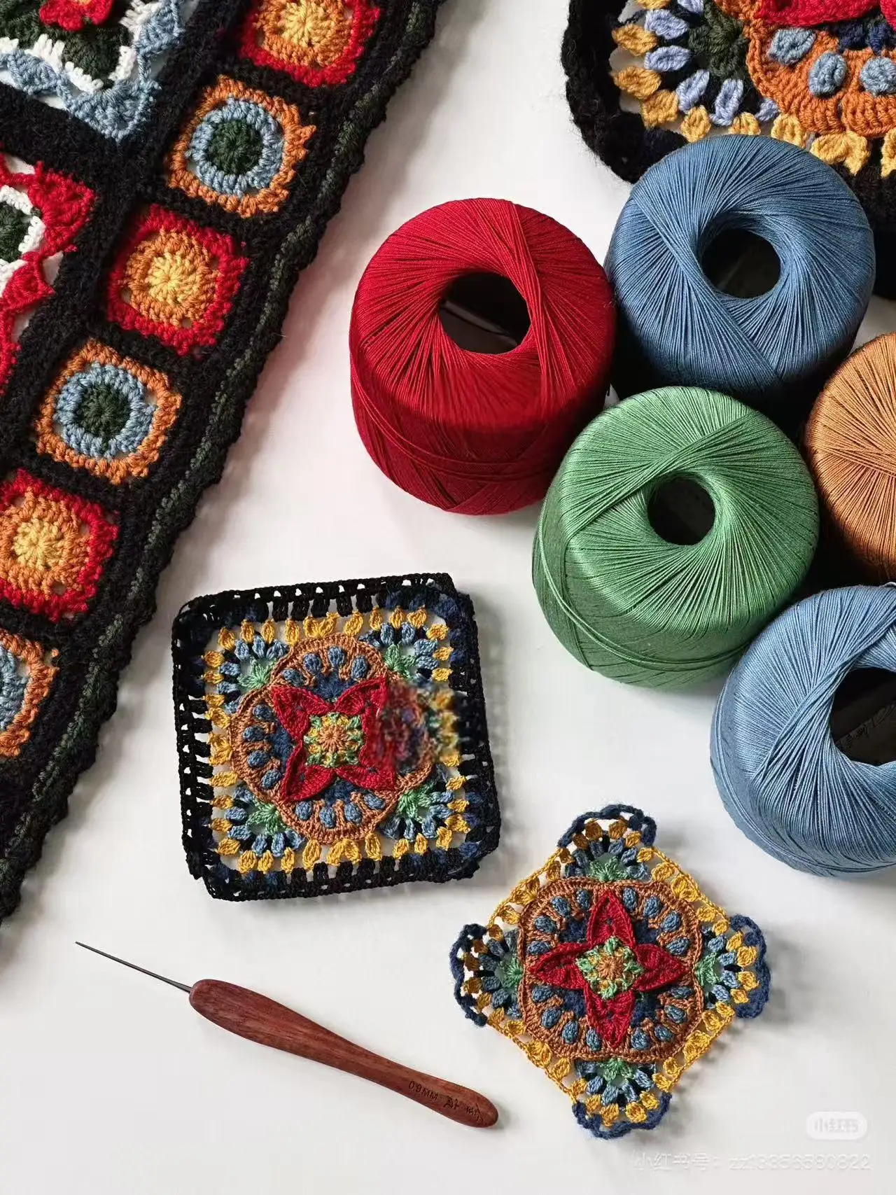 جديد 2 قطعة عيد الميلاد الحرير الدانتيل القطن الحليب الكروشيه غزل الطفل اليد محبوك الدافئة لينة الحياكة الموضوع لمستلزمات الحياكة اليدوية