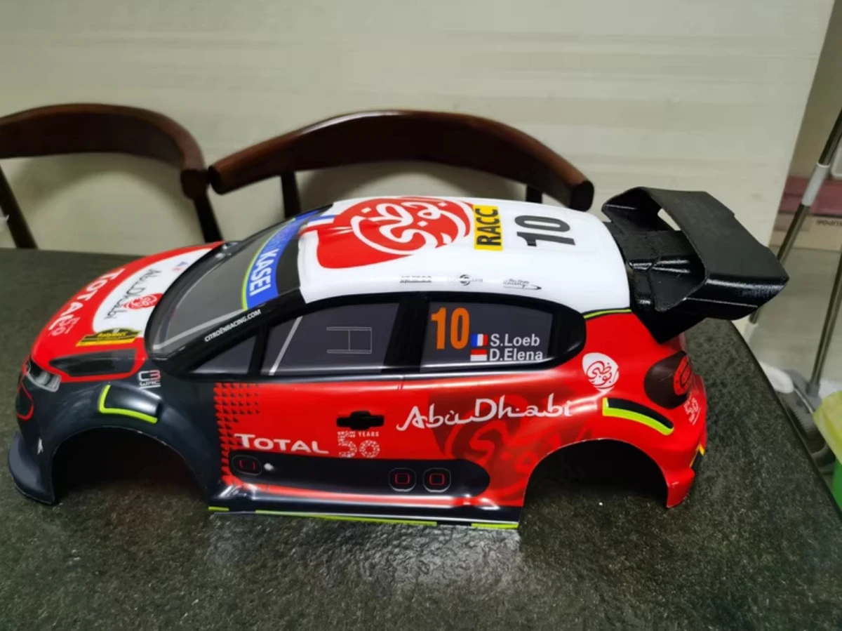 

Радиоуправляемый раллийный корпус в масштабе 1:10 с хвостовым крылом с 3D-печатью для шасси RC Drift Tamiya tt01/tt02 Hsp Mst Kyosho