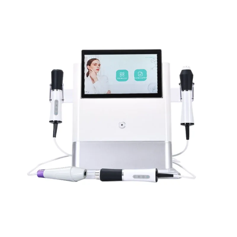 Oxygen Facial Massager Microdermabrasion High Frequency Technology Skin Tester for Eyes Moisturizing Anti-Aging Rejuvenation