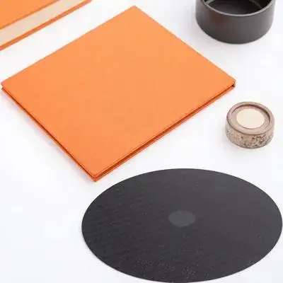 1Pcs Carbon Fiber Cd Platter Mat Cf-Cd.2 Precision Cut Tuning Cushion for Turntable Audio Enhancement Vinyl Record Player