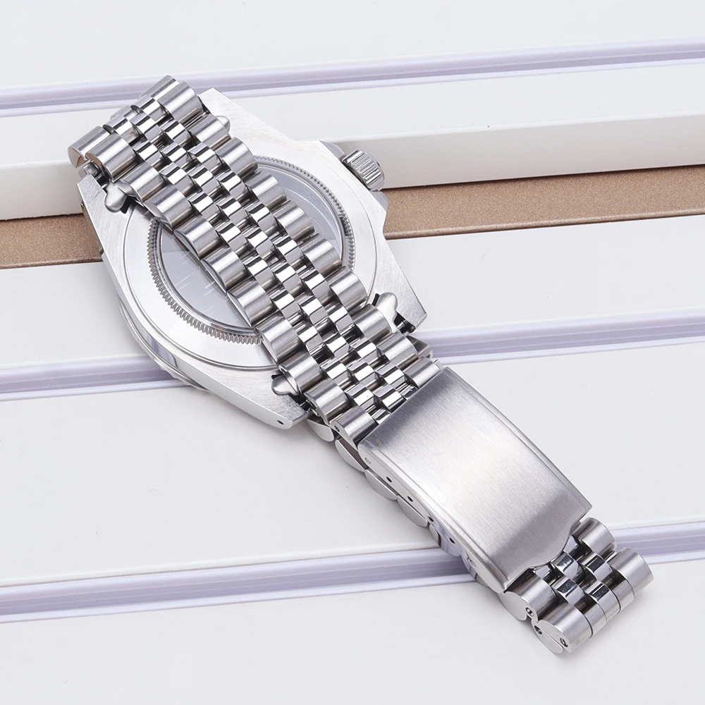38-mm-Vintage-Uhrengehäuse und -Armband, 316L-Edelstahlteile mit Saphirglas für NH35-, NH36-, NH34/38- und NH70-Uhrwerke, passend für Retro-Submariner. – Detail 7