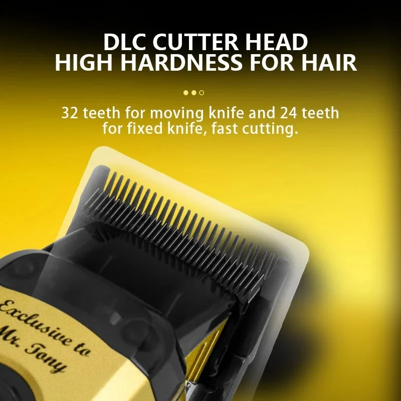 Cortadora de pelo Kemei profesional con Motor sin escobillas, cortadora de pelo eléctrica de barbero inalámbrica de 11500RPM, Máquina para cortar cabello con cuchilla DLC