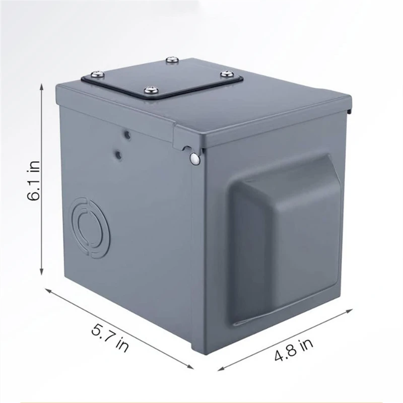 

30A&50A RV Breaker Box - RV Electrical Outlet RV Receptacle Outlet Box RV Power Panel Outdoor Breaker Box RV Box 30 Amp 50Amp