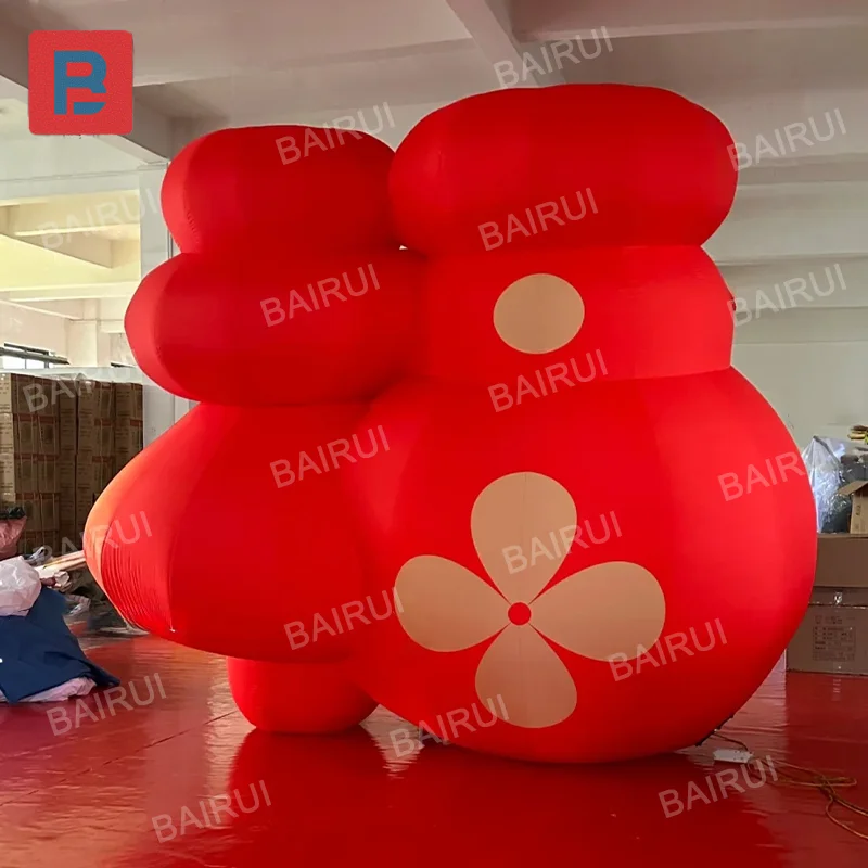 Chinese snake year inflatable red lantern huge cartoon lucky lanterns shop restaurant Chinatown decoration