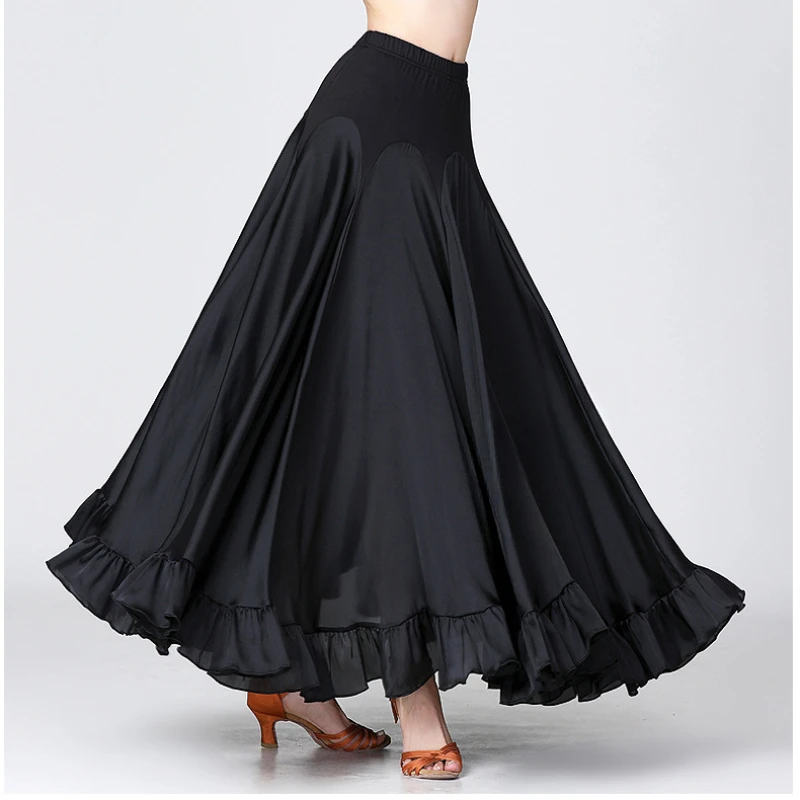 National Standard Dance Dress Modern Social Large Swing Half Length Skirt New Stage Competition Dress Waltz Large Swing Skirt