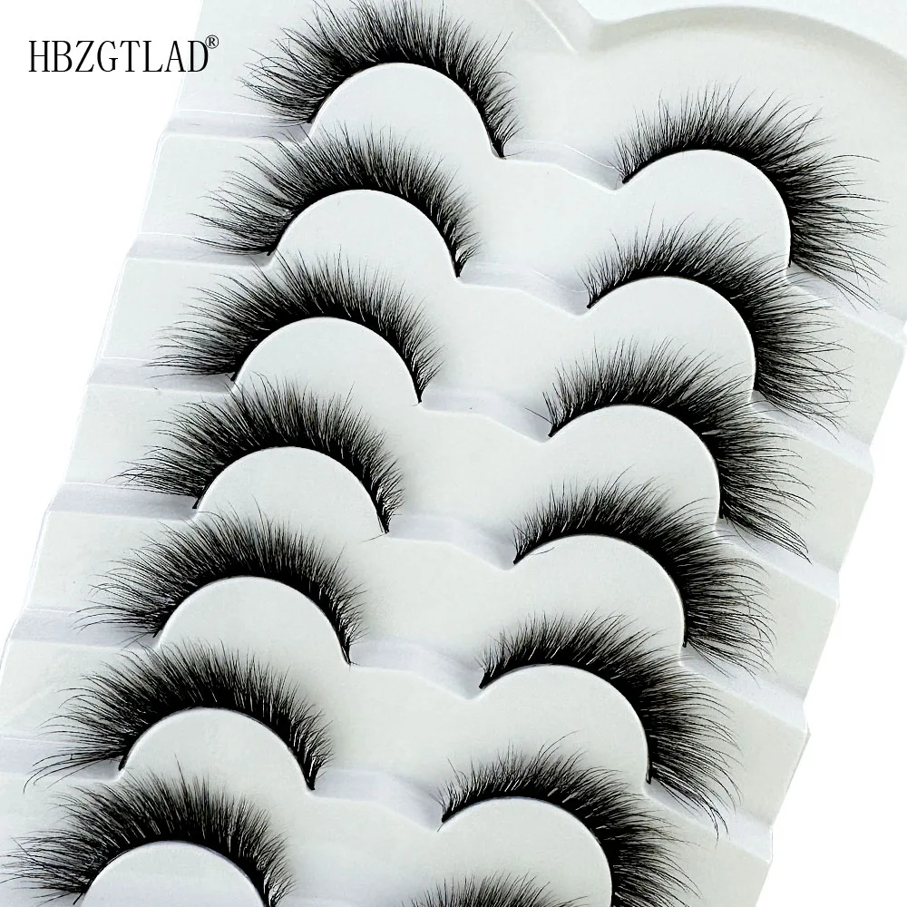 NEW Handmade Cat-Eye 8D Mink Eyelashes Curled Winged Realistic Messy End Eye Elongated Thick False Eyelashes Soft Fake Eyelashes