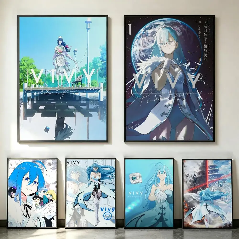 anime Vivy ‑Fluorite Eye’s Song‑ Poster HD Trendy SelfAdhesive Wall Art Print For Living Room Bedroom Dorm Office Home Gift