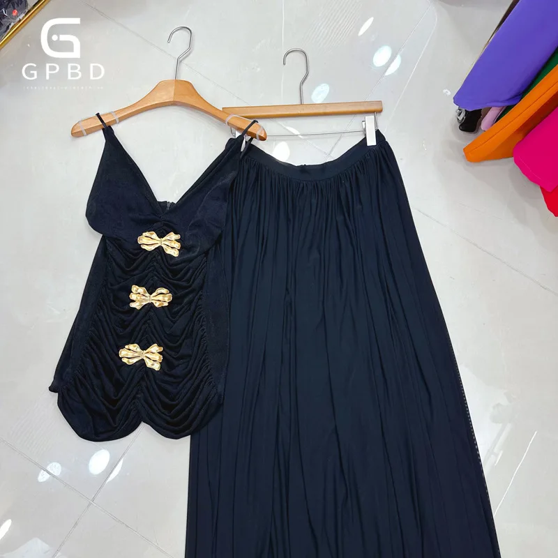 Elegant Strapless Bustier Satin Skirt Set  Champagne High Waist Ruffled Midi Dress with Sheer Overlay Luxury Formal Evening Gown