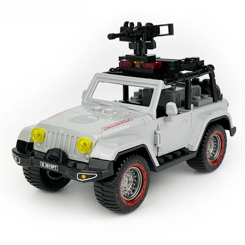 68 peças clássico suv pequeno tijolo moc cidade modelo quebra-cabeça brinquedo, kit de modelo de carro diy criativo, perfeito para aniversário ideal, presente de natal