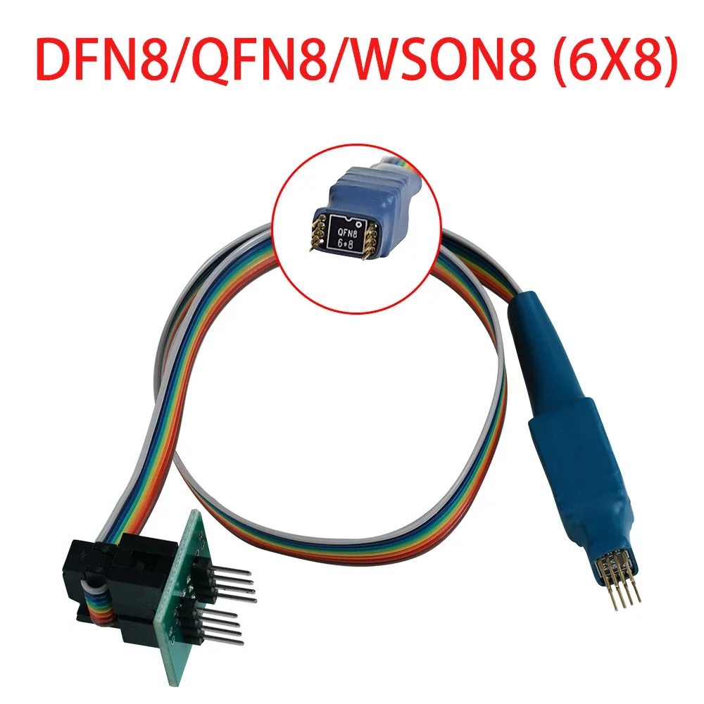 QFN8 SOIC8 SOP8 208 MIL linea sonda per EEPROM 93CXX/25CXX/24CXX programmazione circuito su programmatore USB TL866 RT809F RT809H CH341A