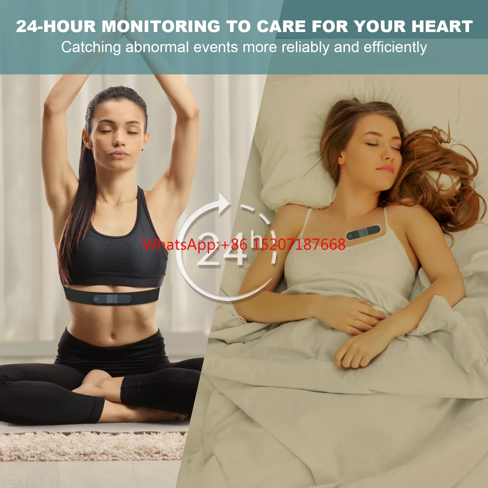 Wellue ER1 24 hours Ecg Holter Mini Ecg Monitor Heart Rate Monitor Watch Ekg Portable Heart Monitor Ekg