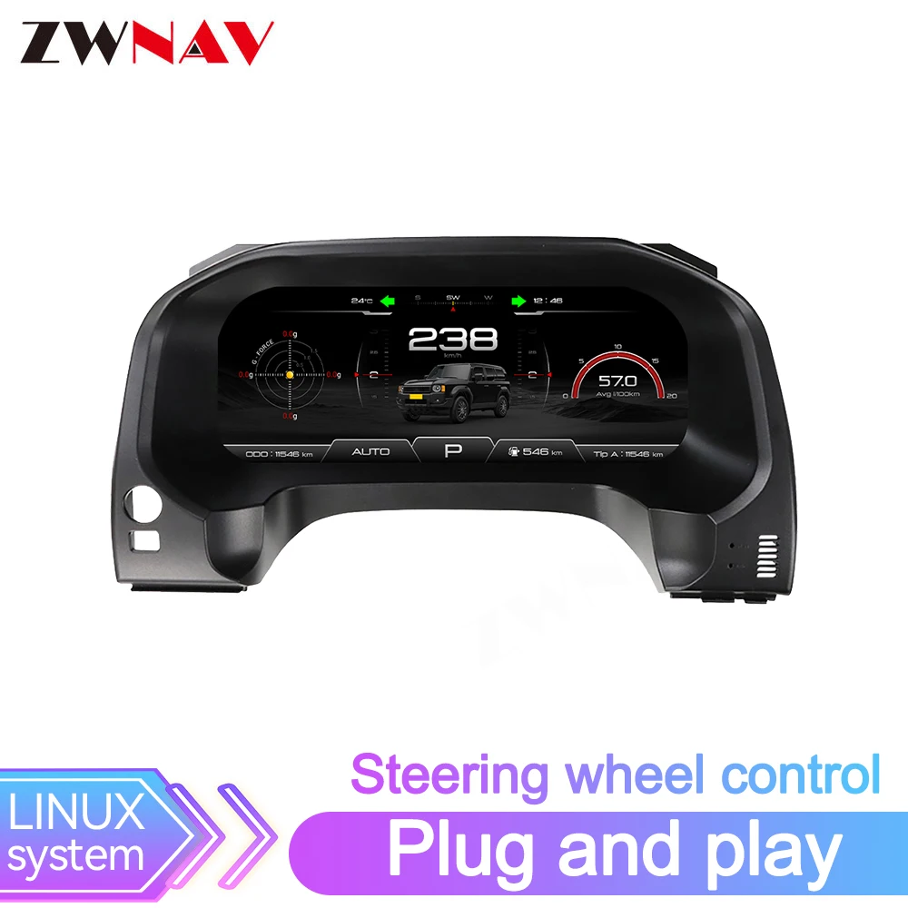 Speedometer For Toyota Prado Digital Instrument LCD Cluster Headunit Meter Screen Replacement Part