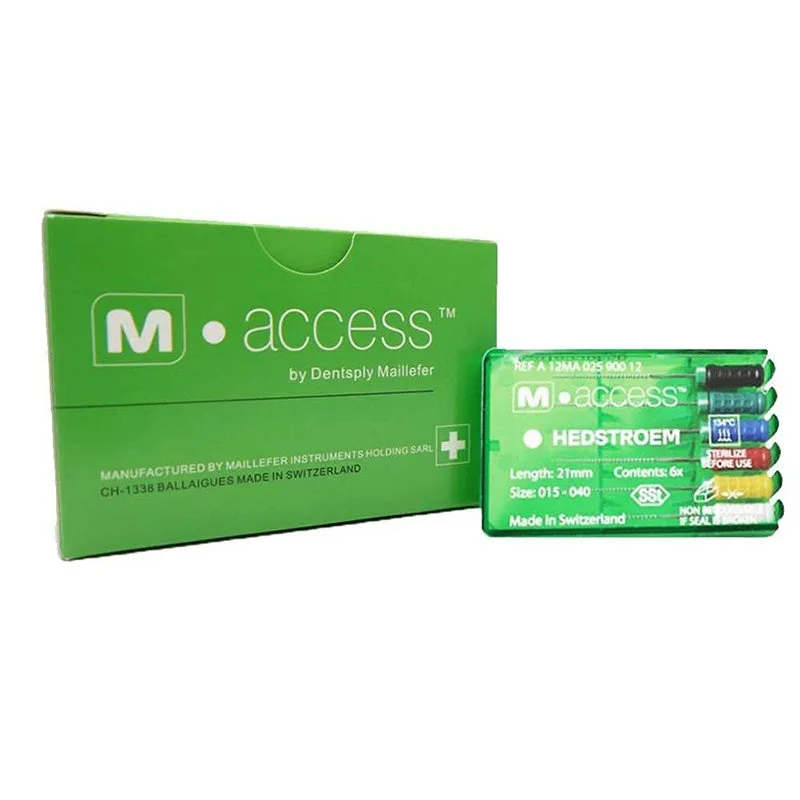 5 Boxes Dental  M-Access HEDSTROEM-FILE 21mm 25 mm 31 mm Dental Hand Operated Files Stainless Steel
