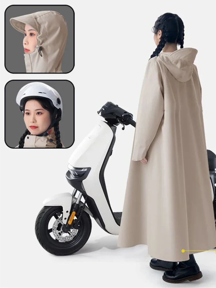 AliExpress Long Motorcycle Rider Raincoat Electric Bike Rider Vehicle Separate Design Full Body Heavy Rain Protection Waterproof Poncho